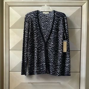 JONES NEW YORK WOMEN'S CARDIGAN - BLACK - SIZE L